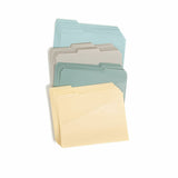 Smead 1/3 Tab Cut Letter Top Tab File Folder, 8½" x 11", 1" Expansion, Assorted Tab Position, Assorted, 225 Sheets Capacity, Poly (SMD10544) Box of 30