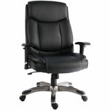 Lorell Sera High-Back Manager Chair with Height-Adjustable Arms, Black (LLR63272) Each