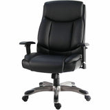 Lorell Sera High-Back Manager Chair with Height-Adjustable Arms, Black (LLR63272) Each