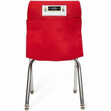 Seat Sack 1-Pocket, 15" x 2", Red, 1 Pocket(s), 1 Compartment(s), Chair, Poly Cotton (SSK10115) Each