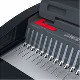 GBC CB20 CombBind Manual Punch & Bind Machine, 5.4" x 19.4" x 16.9", Black, Red, 330 Sheet(s) Bind, 20 Punch (GBC200025) Each