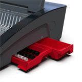 GBC CB25E CombBind Electric Punch and Bind Machine, 5.4" x 18.4" x 15.8", Black, Red, 500 Sheet(s) Bind (GBC200027) Each