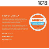 Dunkin' K-Cup, Pod French Vanilla Coffee, Medium, 22 K-Cup, Kosher, 4/Carton (GMT1268CT) Case of 88