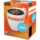 Dunkin' K-Cup, Pod French Vanilla Coffee, Medium, 22 K-Cup, Kosher, 4/Carton (GMT1268CT) Case of 88