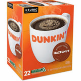 Dunkin' Donuts Donuts K-Cup Hazelnut Coffee, Medium, 22 K-Cup, Hazelnut, Original Blend, 4/Carton (GMT1270CT) Case of 88