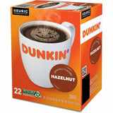 Dunkin' Donuts Donuts K-Cup Hazelnut Coffee, Medium, 22 K-Cup, Hazelnut, Original Blend, 4/Carton (GMT1270CT) Case of 88