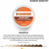 Dunkin' Donuts Donuts K-Cup Hazelnut Coffee, Medium, 22 K-Cup, Hazelnut, Original Blend, 4/Carton (GMT1270CT) Case of 88