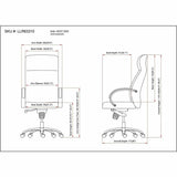 Lorell Pike High Back Executive Chair, High Back, Black, Polyurethane, Armrest (LLR63310) Each