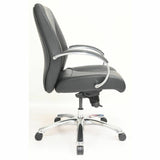 Lorell Pike Mid-Back Executive Chair, Mid Back, Black, Polyurethane, Armrest (LLR63311) Each