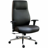 Lorell Fuerte Executive High-Back Chair with Adjustable Arms, High Back, Black (LLR63300) Each