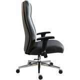 Lorell Fuerte Executive High-Back Chair with Adjustable Arms, High Back, Black (LLR63300) Each
