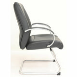 Lorell Pike Executive Guest Chair, Low Back, Cantilever Base, Black (LLR63312) Each