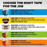 Scotch Long-Lasting Storage Packing Tape, 54.60 yd Length x 1.88", Transparent, 4/Pack (MMM3650LR44GC) Pack of 4