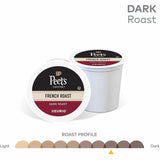 Peet's K-Cup French Roast Coffee, Dark, 22 K-Cup, 4/Carton (GMT2405CT) Case of 88
