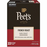 Peet's K-Cup French Roast Coffee, Dark, 22 K-Cup, 4/Carton (GMT2405CT) Case of 88