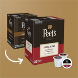 Peet's K-Cup House Blend Coffee, Dark, 22 K-Cup, 4/Carton (GMT2410CT) Case of 88