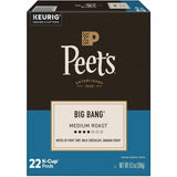 Peet's K-Cup Big Bang Coffee, Medium, 22 K-Cup, 4/Carton (GMT2407CT) Case of 88