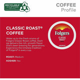 Folger K-Cup Classic Roast Coffee, American, Medium, 24 K-Cup, 4/Carton (GMT7456CT) Case of 96