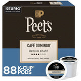 Peet's K-Cup Cafe Domingo Coffee, Medium, 22 K-Cup, 4/Carton (GMT2404CT) Case of 88