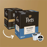 Peet's K-Cup Cafe Domingo Coffee, Medium, 22 K-Cup, 4/Carton (GMT2404CT) Case of 88