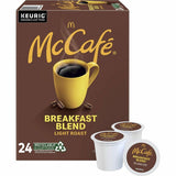 McCaf&eacute; McCafe K-Cup Breakfast Blend Coffee, Light, 24 K-Cup, 4/Carton (GMT8041CT) Case of 96