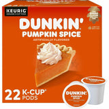 Dunkin' Donuts Donuts K-Cup Pumpkin Spice Coffee, Medium, 22 K-Cup, 4/Carton (GMT7596CT) Case of 88
