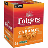 Folgers Folgers K-Cup Buttery Caramel Coffee, Medium, 24 K-Cup, 4/Carton (GMT7461CT) Case of 96