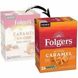 Folgers Folgers K-Cup Buttery Caramel Coffee, Medium, 24 K-Cup, 4/Carton (GMT7461CT) Case of 96