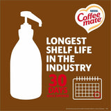 Coffee mate Liquid Pump Flavored Creamer, 50.72 fl oz (1.50 L), Snickers, Chocolate, Nut, Caramel Flavor, 300 Serving, 2/Carton (NES97955CT) Case of 2