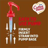 Coffee mate Liquid Pump Flavored Creamer, 50.72 fl oz (1.50 L), Snickers, Chocolate, Nut, Caramel Flavor, 300 Serving, 2/Carton (NES97955CT) Case of 2