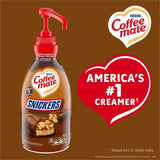 Coffee mate Liquid Pump Flavored Creamer, 50.72 fl oz (1.50 L), Snickers, Chocolate, Nut, Caramel Flavor, 300 Serving, 2/Carton (NES97955CT) Case of 2