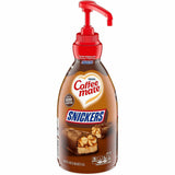 Coffee mate Liquid Pump Flavored Creamer, 50.72 fl oz (1.50 L), Snickers, Chocolate, Nut, Caramel Flavor, 300 Serving, 2/Carton (NES97955CT) Case of 2