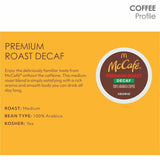 McCafe K-Cup Decaf Premium Roast Coffee, Medium, 24 K-Cup, Premium Roast, Arabica, 4/Carton (GMT8044CT) Case of 96