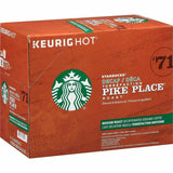 Starbucks K-Cup Decaf Pike Place Roast Coffee, American, Medium, 24 K-Cup, 4/Carton (SBK12434952CT) Case of 96