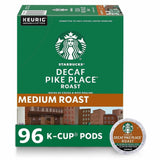 Starbucks K-Cup Decaf Pike Place Roast Coffee, American, Medium, 24 K-Cup, 4/Carton (SBK12434952CT) Case of 96