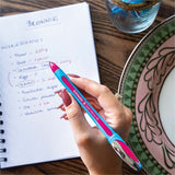 Schneider Slider Memo XB Ballpoint Pen, Black, Red, Blue, Violet, Pink, Orange Ink, Rubberized Barrel, Stainless Steel Tip (RED150296) Each