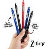 Zebra Pen Z-Grip Recycled Retractable Ballpoint Pens, Blue Ink, 0.7 mm Fine Pen Point (ZEB20720) 1 Dozen