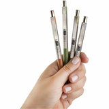 Zebra Pen F-301 EarthyTones Retractable Ballpoint Pens, Black Ink, 0.7 mm Fine Pen Point, Refillable, 4/Pack (ZEB27244) Pack of 4