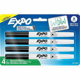 Expo Dry Erase Markers, Black Ink, Writing, Calendar, Classroom, Office, Home, 4/Pack (SAN2211260) Pack of 4