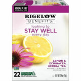 Bigelow Bigelow Lemon & Echinacea Herbal Tea Herbal Tea K-Cup, 22 K-Cup, Caffeine-free, 4/Carton (GMT2025CT) Case of 88