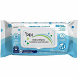 PDI pH-Balanced Baby Wipes for Sensitive Skin, 8" x 6.70", Blue, 80/Each (PDIM41580) Pack of 80