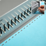 GBC CombBind CB25E Pro Punch/Bind Machine, 9.9" x 15.4" x 13.9", Gray, 500 Sheet(s) Bind, 25 Punch (GBC200002) Each