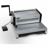 GBC CombBind CB25E Pro Punch/Bind Machine, 9.9" x 15.4" x 13.9", Gray, 500 Sheet(s) Bind, 25 Punch (GBC200002) Each