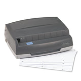 Swingline® 50-Sheet 350MD Electric Three-Hole Punch, 9/32" Holes, Gray (SWI9800350)