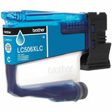 Brother LC506XLCS Original High Yield Inkjet Ink Cartridge, 1500 Pages, Cyan (BRTLC506XLCS) Each