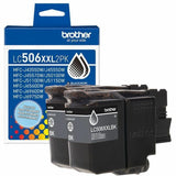 Brother LC506XXL2PKS Original Super High Yield Inkjet Ink Cartridge, 5000 Pages Each, Black, 2/Pack (BRTLC506XXL2PKS) Pack of 2