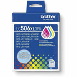 Brother LC506XL3PK Original High Yield Inkjet Ink Cartridge, 1500 Pages Magenta, 1500 Pages Yellow, 1500 Pages Cyan, 3/Pack (BRTLC506XL3PKS) Pack of 3