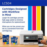 Brother Original Standard Yield Inkjet Ink Cartridge, Black, 600 Pages (BRTLC504BKS) Each