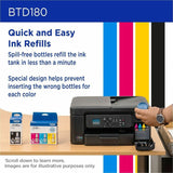 Brother Genuine BTD180Y High Yield Yellow Ink Bottle, 48.8 mL, 5000 Pages Yellow, Inkjet (BRTBTD180YS) Each