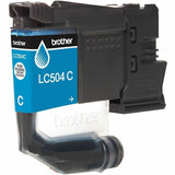 Brother Original Standard Yield Inkjet Ink Cartridge, Cyan, 500 pages (BRTLC504CS) Each
